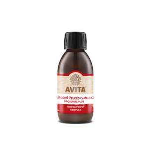 Avita PRÍRODNÉ ŽELEZO C+B9+B12 LIPOSOMAL PLUS doplnok výživy 20 dávok