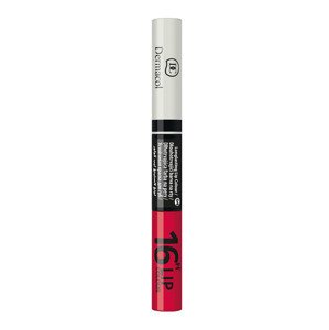 Dermacol - Dlhotrvajúca dvojfázová farba na pery a lesk 2v1  - 3 ml + 4,1 ml