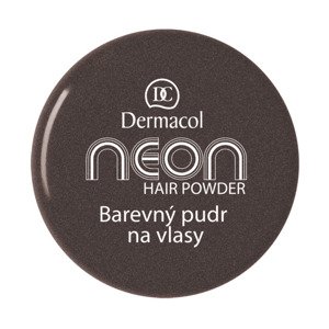 Dermacol - Farebný púder na vlasy č.8 čierny s trblietkami - 2,2 g