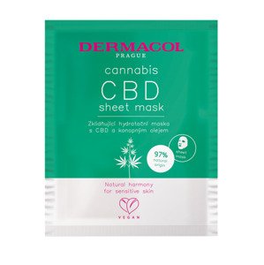 Dermacol - Upokojujúca textilná maska s CBD a konopným olejom