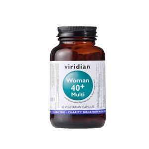40+ Natural multivitamín pre ženy Viridian 60 kapsúl