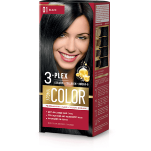 Farba na vlasy - čierna č. 01 Aroma Color