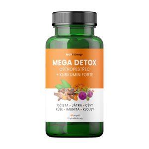 Mega Detox Ostropestrec + Kurkumín FORTE MOVit Energy 60 kapsúl