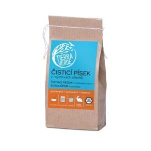 Čistiaci piesok z mydlových orechov (papierové vrecko) Tierra Verde 250g