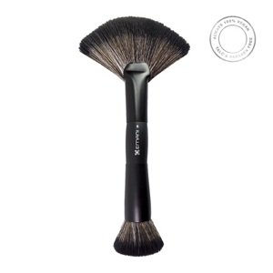 Obojstranný vegánsky štetec: Štetec na make-up a rozjasňovač Emani