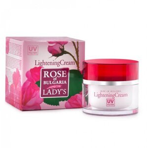Zosvetľujúci pleťový krém z ružovej vody Rose of Bulgaria 50 ml