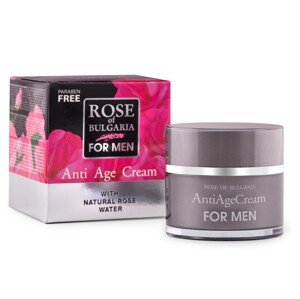 Krém proti vráskam z ružovej vody pre mužov Rose of Bulgaria 50 ml