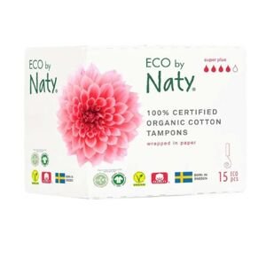 Dámské tampóny ECO by Naty - super plus 15ks