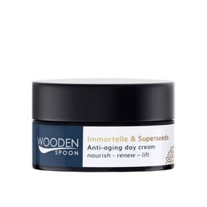 Prírodný slamienkový denný krém proti starnutiu Wooden Spoon 50ml