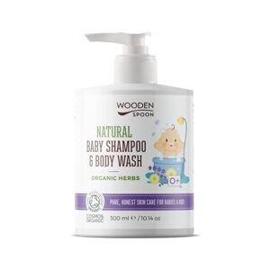 Detský sprchový gél a šampón na vlasy 2v1 s bylinkami Wooden Spoon 300ml