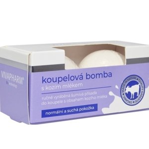 Šumivé bomby do kúpeľa s kozím mliekom Vivaco 2ks