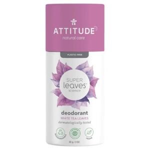 Prírodný tuhý dezodorant ATTITUDE Super leaves  - listy bieleho čaju  85g