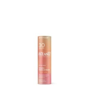 Tónujúci balzam na pery  SPF 30 ATTITUDE Oceanly - Peachy Shell 8,5g