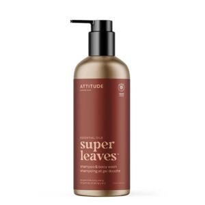 Prírodný šampón a telové mydlo 2v1 ATTITUDE Super leaves Essentials - Bergamot a Ylang 473ml