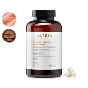 Kolagénové peptidy s komplexom z ružového oleja Alteya Organics 120 kapsúl