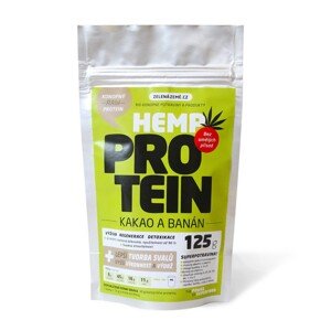 Konopný proteín kakao s banánom 125g, Zelená Země