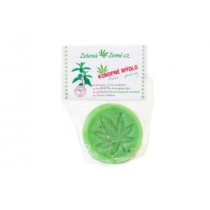 Konopné peelingové mydlo - mäta 80g, Zelená Země