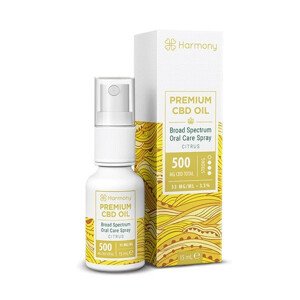 Harmony CBD olej v spreji 500 mg, 15 ml, Citrus