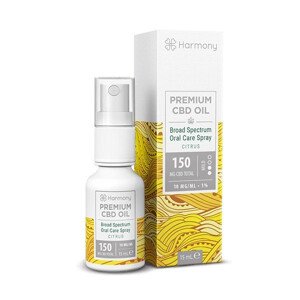 Harmony CBD olej v spreji 150 mg, 15 ml, Citrus