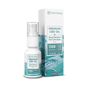 Harmony CBD olej v spreji 1500 mg, 15 ml, Mäta