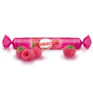 INTACT rolka hroznový cukor s vitamínom C malina 40 g