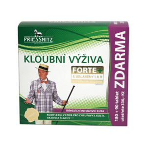 PRIESSNITZ Kĺbová výživa forte + kolagény 180 + 90 tabliet ZADARMO