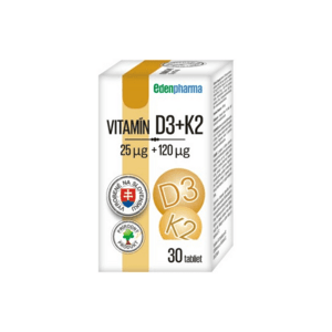 EDENPHARMA Vitamín D3 + K2 30 tabliet
