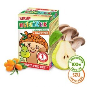 TEREZIA Hliviačik sirup s hlivou s rakytníkom príchuť hruška 100 ml