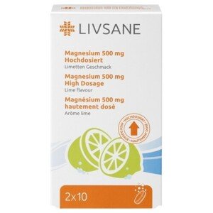 LIVSANE Magnézium 500 mg 20 šumivých tabliet