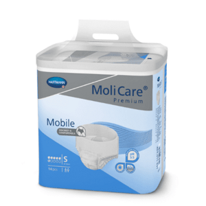 MOLICARE Premium mobile 6 kvapiek S modré, plienkové nohavičky naťahovacie 14 ks