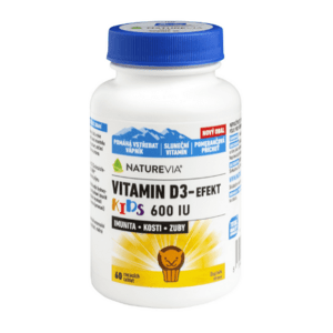 NATUREVIA Vitamín D3-effekt kids 600 I.U. 60 ks