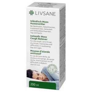 LIVSANE Islandský lišajník proti kašľu 200 ml