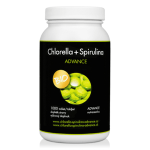 ADVANCE Chlorella + spirulina bio 1000 tabliet