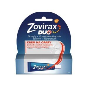 ZOVIRAX Duo krém pri liečbe oparov 2 g