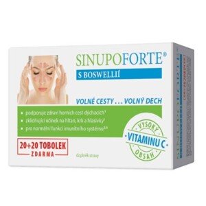 SINUPO Forte s boswelliou 20 + 20 kapsúl ZADARMO