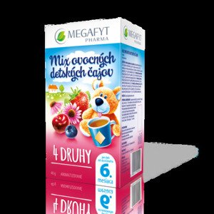 MEGAFYT MIX ovocných detských čajov 4 druhy 20 x 2 g