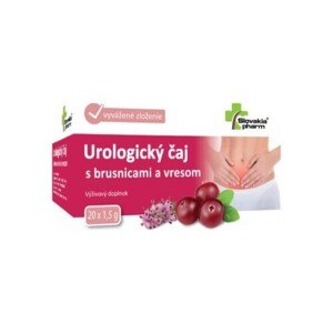 SLOVAKIAPHARM Urologický čaj s brusnicami a vresom 20 x 1,5 g