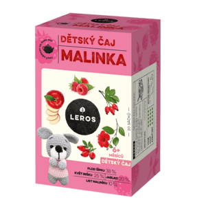 LEROS Detský čaj malinka 20 x 2 g