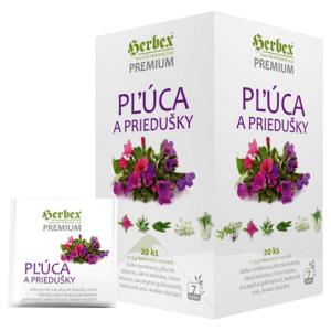 HERBEX Premium pľúca a priedušky 20 x 1,5 g