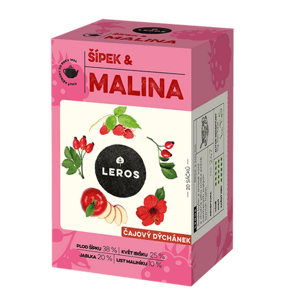 LEROS Čajová chvíľka šípka a malina 20 x 2 g