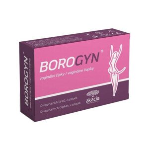 BOROGYN Vaginálne čapíky 10 x2 g