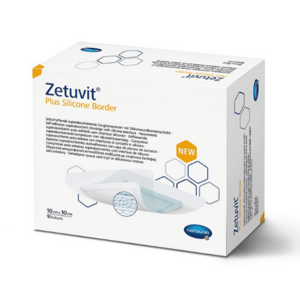 ZETUVIT Plus silicone border kompres sterilný 10 x10 cm 10 ks