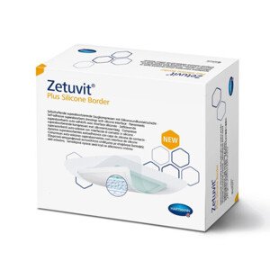 ZETUVIT Plus silicone border kompres sterilný 20 x 25 cm 10 ks