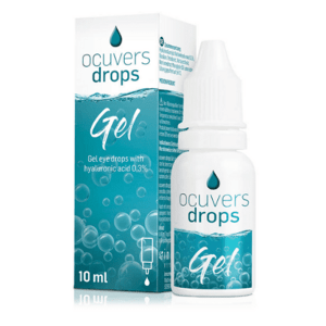 OCUVERS Drops gel očné kvapky na báze hyaluronátu sodného 0,3% 10 ml