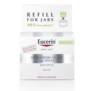 EUCERIN Hyaluron-filler + 3 x effect denný krém refill suchá pleť anti-age spf15 náhradná náplň 50 ml
