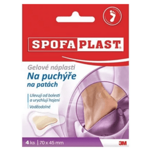 3M Spofaplast č.912n gélové náplasti na pľuzgiere na pätách 70 x 45 mm 4 ks