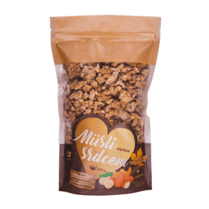 TOPNATUR Müsli srdcom orechové s javorovým sirupom spekané 350 g