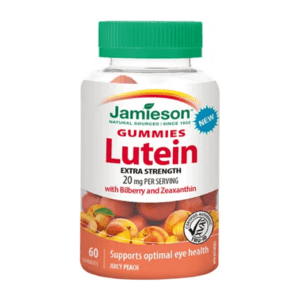 JAMIESON Luteín s čučoriedkami + zeaxantin gummies broskyňa 60 ks