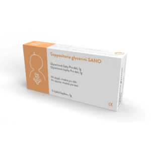 SUPPOSITORIA Glycerini sano pre deti 1g 5 ks