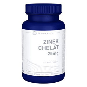 PHARMA ACTIV Zinok chelát 25 mg 60 kapsúl